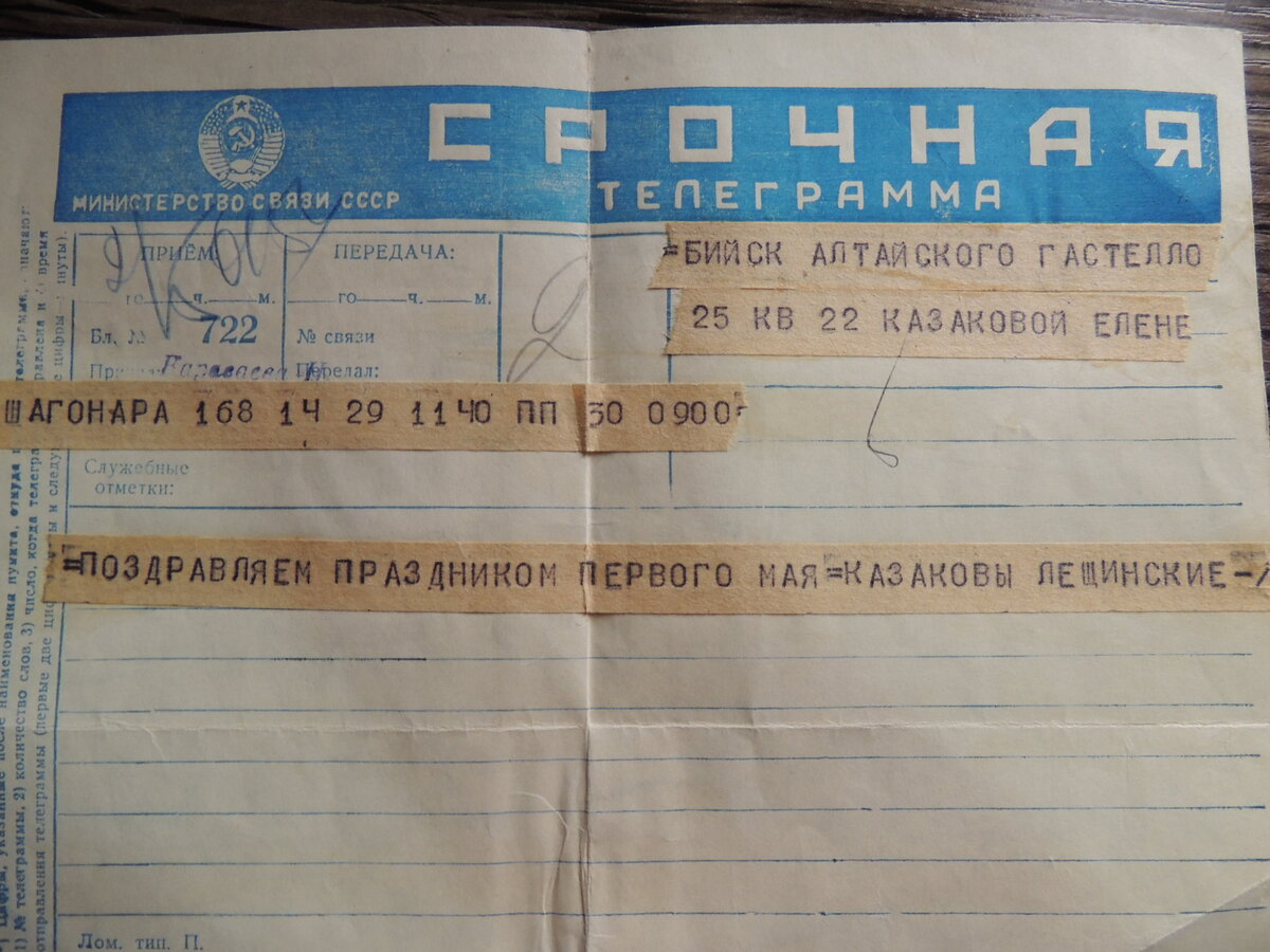 Вітальні телеграми СРСР,чарівність радянської епохи.