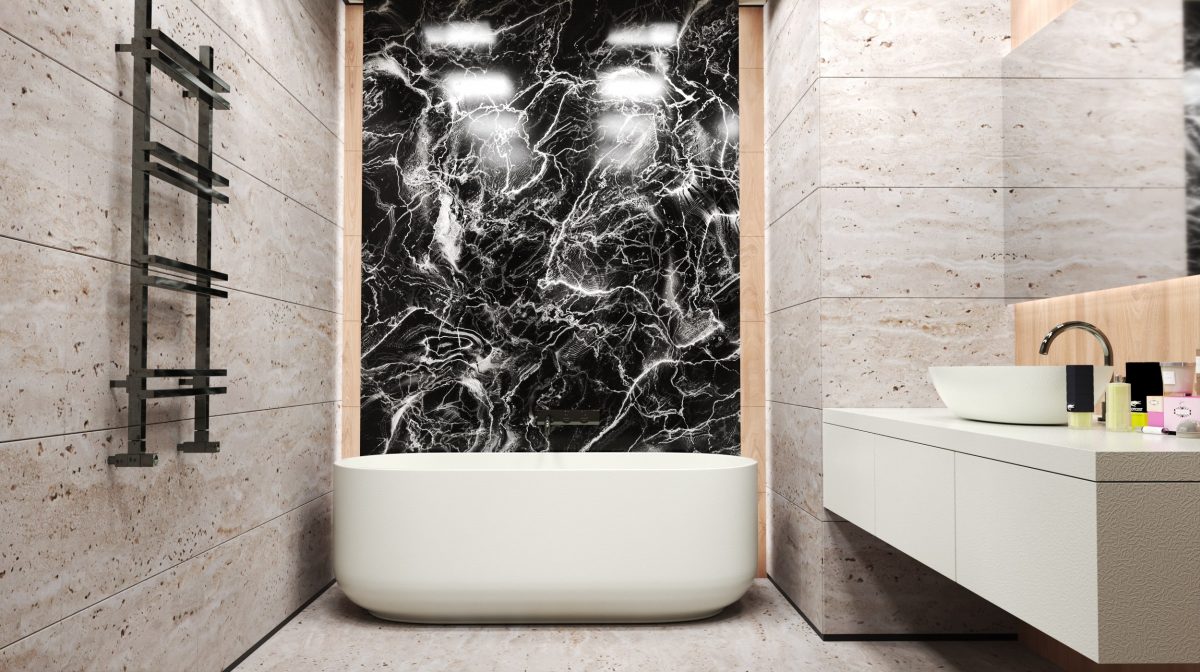 Ванна, МДФ, Штучний камінь