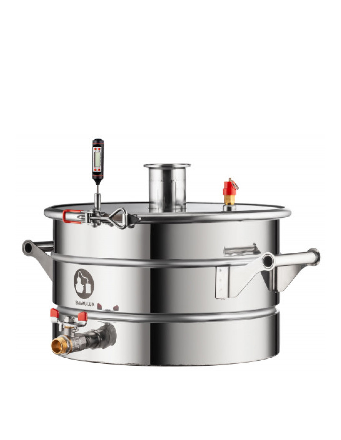 Перегонный куб Смакуй с открытой крышкой кламп