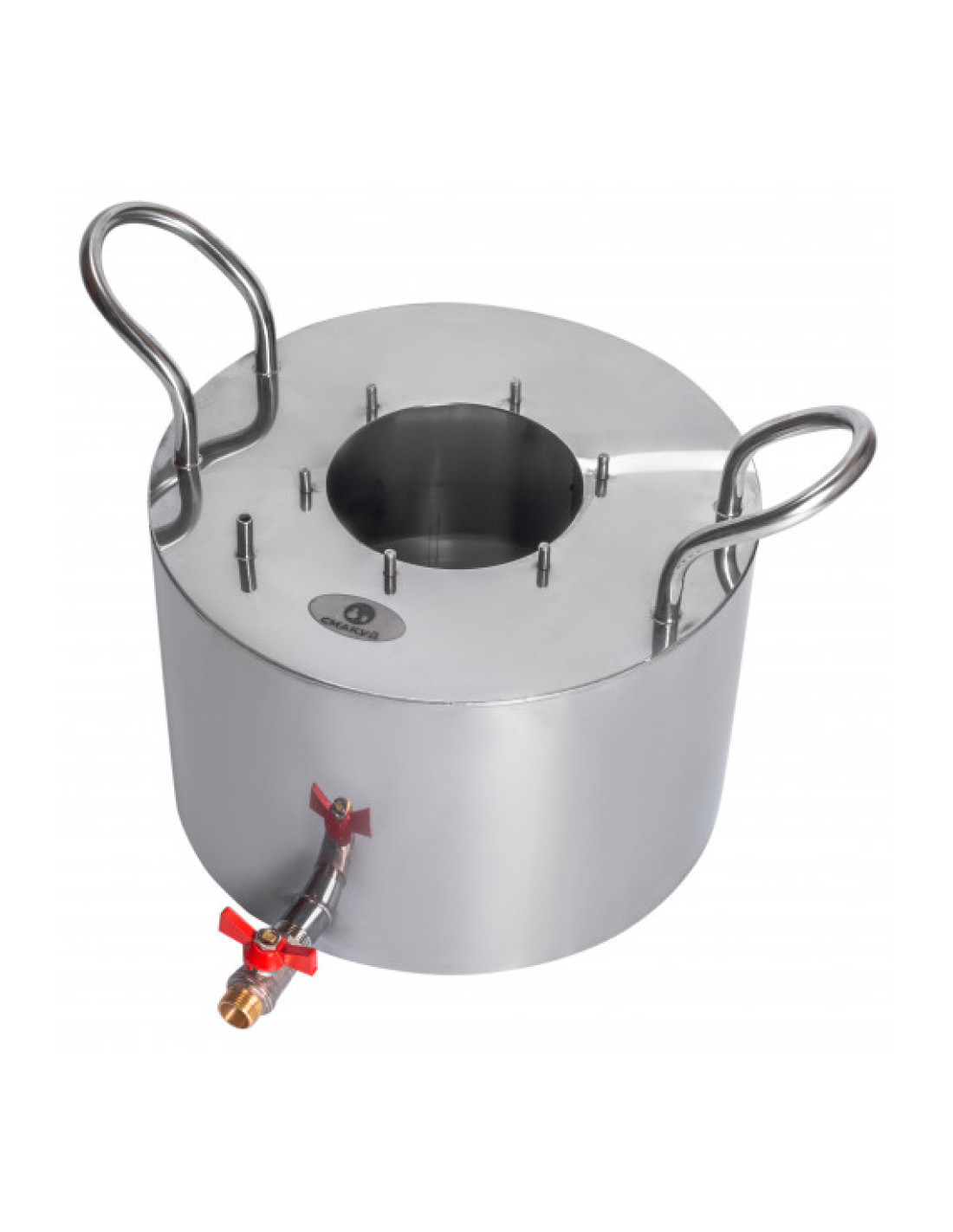 Перегонный куб Смакуй с закрытой крышкой фланец