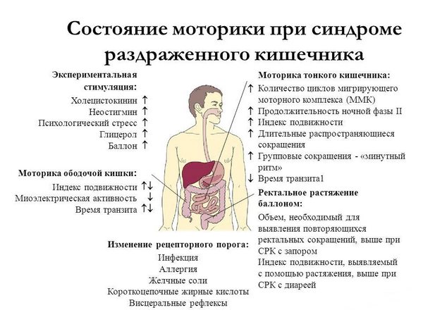 Стан моторики при синдромі подразненого кишечника