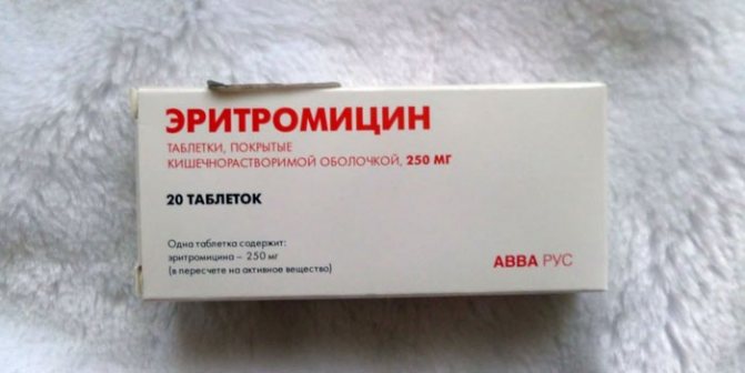 таблетки Еритроміцин